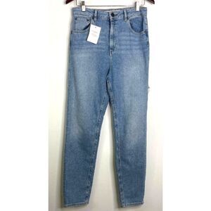 New ASOS Farleigh High Waist Slim Mom Jeans with Bum Rips Women's Size 30